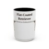 15595586050851841643_2048.jpeg 15oz Flat-Coated Retriever Latin Mug, Vintage Dog Coffee Mug, Dog Lover Gift