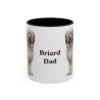 11oz Briard Dog Dad Mug, Vintage Sketch Coffee Mug, Dog Dad Gift