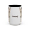 15oz Basenji Mug, Vintage Dog Portrait Coffee Mug, Dog Lover Gift