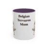 11oz Belgian Tervuren Dog Mom Mug, Vintage Sketch Coffee Mug, Dog Mom Gift