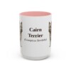 15734167336405633980_2048.jpeg 15oz Cairn Terrier Latin Mug, Vintage Dog Coffee Mug, Dog Lover Gift