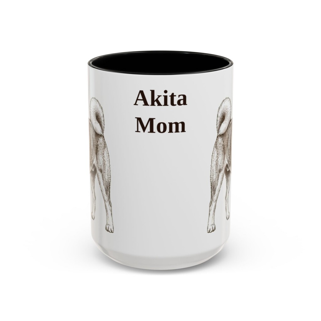 15797571596644403657_2048.jpeg 15oz Akita Dog Mom Mug, Vintage Sketch Coffee Mug, Dog Mom Gift