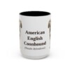 15oz American English Coonhound Latin Mug, Vintage Dog Coffee Mug, Dog Lover Gift
