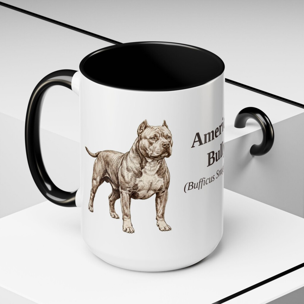 15809713901353202755_2048.jpeg 15oz American Bully Latin Mug, Vintage Dog Coffee Mug, Dog Lover Gift