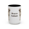 15861567585170937382_2048.jpeg 15oz Bracco Italiano Mug, Vintage Dog Portrait Coffee Mug, Dog Lover Gift
