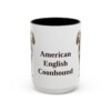 15oz American English Coonhound Mug, Black, front view
