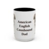 15oz-american-english-coonhound-mug-dad-black-front 15oz American English Coonhound Dog Dad Mug, Black, front view