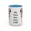 15oz Funny American English Coonhound Mug, Light Blue, front view