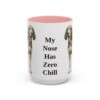 15oz Funny American English Coonhound Mug, Pink, front view