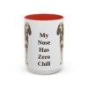 15oz Funny American English Coonhound Mug, Red, front view