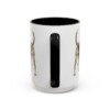 15oz American English Coonhound Latin Mug, Black, back view