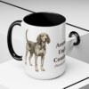 15oz American English Coonhound Latin Mug, Black, lifestyle photo