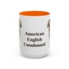 15oz American English Coonhound Mug, Orange, front view