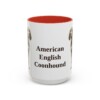 15oz American English Coonhound Mug, Red, front view