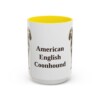 15oz American English Coonhound Mug, Yellow, front view