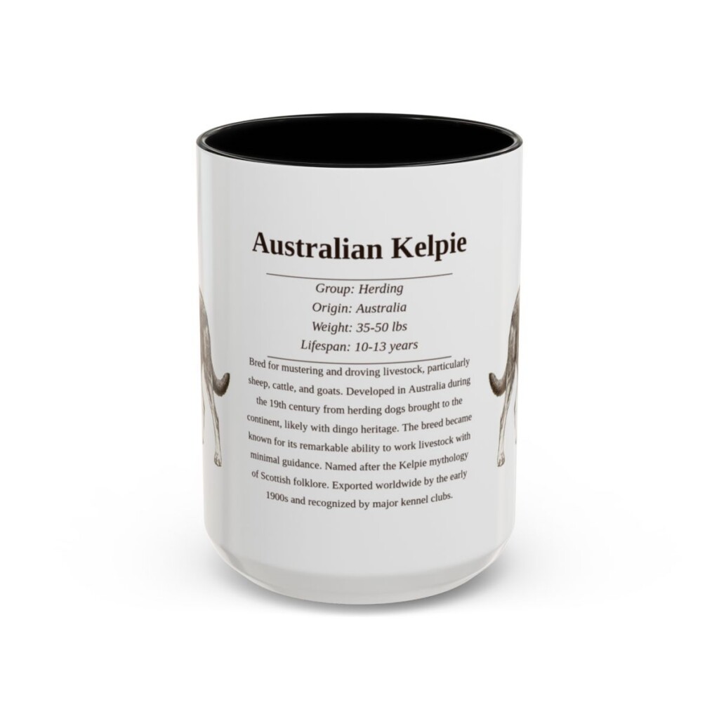 15oz-australian-kelpie-mug-writeup-black-front 15oz Australian Kelpie Mug, black, front view
