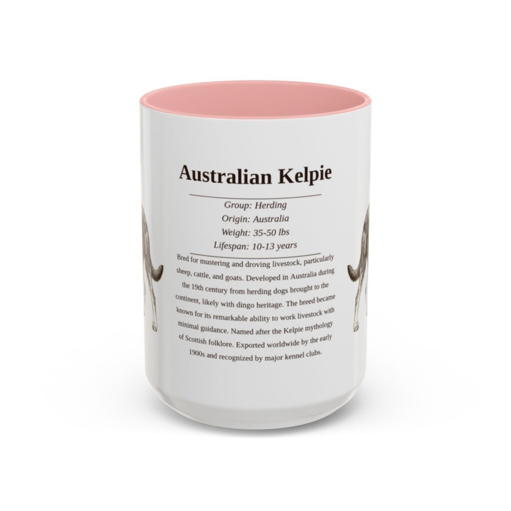 15oz-australian-kelpie-mug-writeup-pink 15oz Australian Kelpie Mug, pink handle