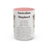 15oz-australian-shepherd-mug-writeup-pink 15oz Australian Shepherd Mug, Pink, front view