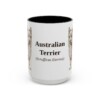 15oz-australian-terrier-mug-latin-black-front 15oz Australian Terrier Latin Mug, Black, front view