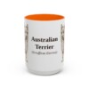 15oz-australian-terrier-mug-latin-orange 15oz Australian Terrier Latin Mug, Orange, front view