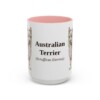 15oz-australian-terrier-mug-latin-pink 15oz Australian Terrier Latin Mug, Pink, front view
