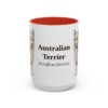 15oz-australian-terrier-mug-latin-red 15oz Australian Terrier Latin Mug, Red, front view