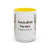 15oz-australian-terrier-mug-latin-yellow 15oz Australian Terrier Latin Mug, Yellow, front view