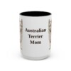 15oz-australian-terrier-mug-mom-black-front 15oz Australian Terrier Dog Mom Mug, Black, front view
