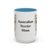 15oz-australian-terrier-mug-mom-light-blue 15oz Australian Terrier Dog Mom Mug, Light Blue, front view