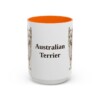 15oz Australian Terrier Mug, Orange, front view
