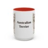15oz Australian Terrier Mug, Red, front view