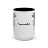 15oz-azawakh-mug-black-front 15oz Azawakh Mug, Black, front view
