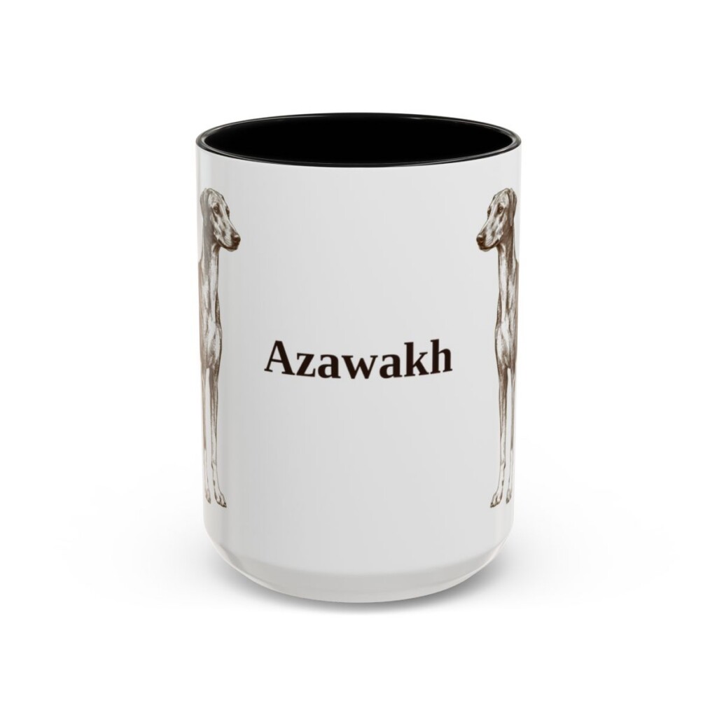 15oz-azawakh-mug-black-front 15oz Azawakh Mug, Black, front view