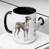 15oz Funny Azawakh Mug, Black, lifestyle photo