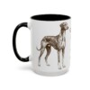 15oz Funny Azawakh Mug, Black, left side view