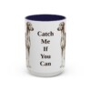 15oz Funny Azawakh Mug, Navy, front view