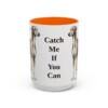 15oz Funny Azawakh Mug, Orange, front view