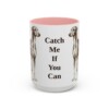 15oz Funny Azawakh Mug, Pink, front view