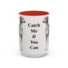 15oz Funny Azawakh Mug, Red, front view
