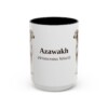 15oz-azawakh-mug-latin-black-front 15oz Azawakh Latin Mug, Black, front view