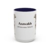 15oz-azawakh-mug-latin-navy 15oz Azawakh Latin Mug, Navy, front view