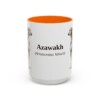 15oz-azawakh-mug-latin-orange 15oz Azawakh Latin Mug, Orange, front view