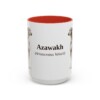 15oz-azawakh-mug-latin-red 15oz Azawakh Latin Mug, Red, front view