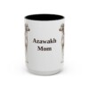 15oz-azawakh-mug-mom-black-front 15oz Azawakh Dog Mom Mug, Black, front view