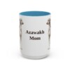 15oz-azawakh-mug-mom-light-blue 15oz Azawakh Dog Mom Mug, Light Blue, front view