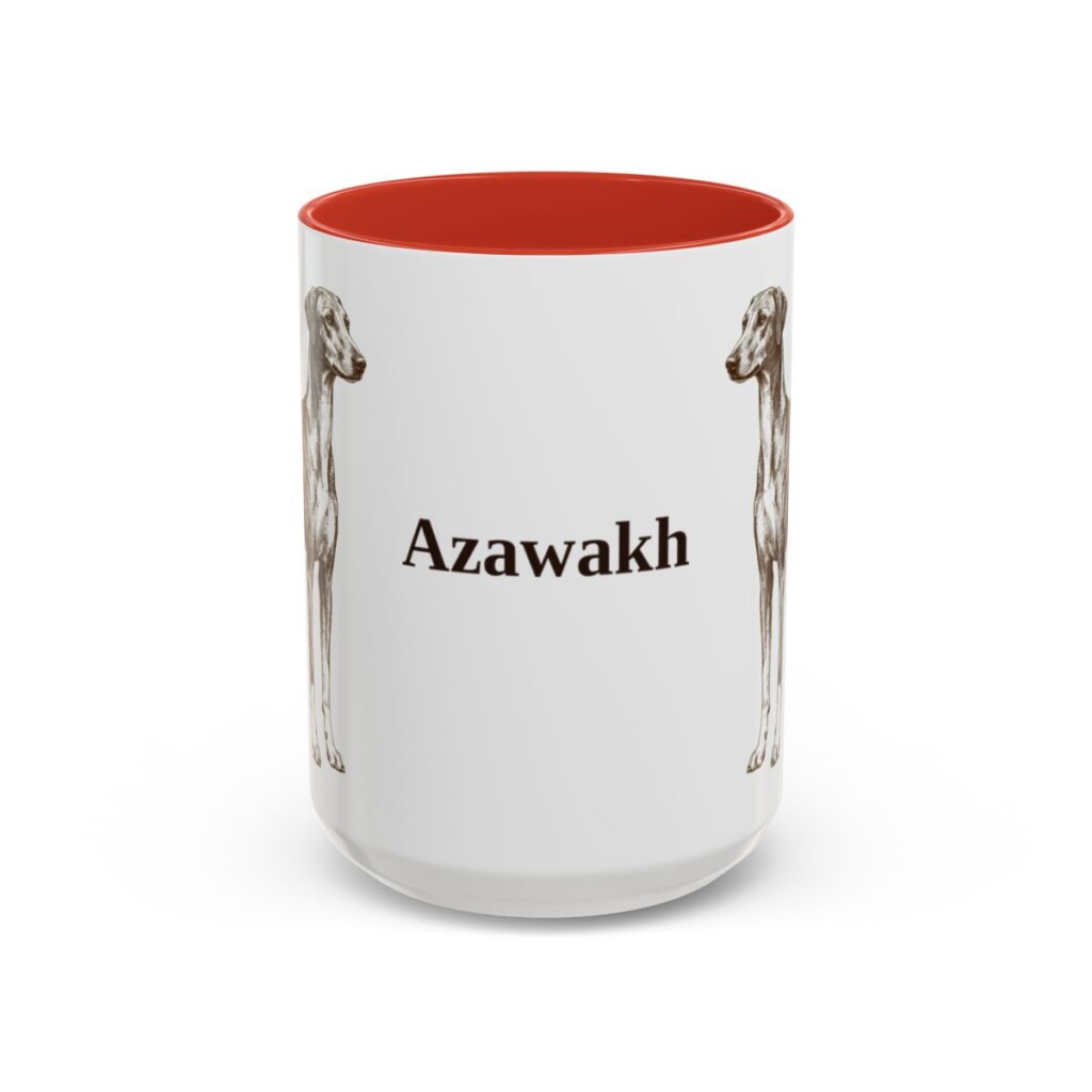 15oz-azawakh-mug-red 15oz Azawakh Mug, Red, front view