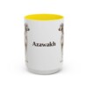 15oz-azawakh-mug-yellow 15oz Azawakh Mug, Yellow, front view