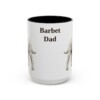 15oz Barbet Dog Dad Mug, Black, front view