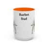15oz Barbet Dog Dad Mug, Orange, front view