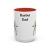 15oz Barbet Dog Dad Mug, Red, front view